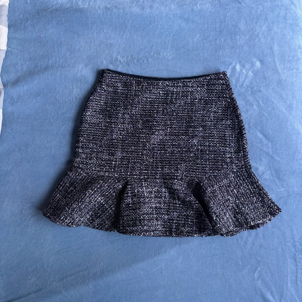Forever New Black Tweed Pencil Skirt EUR 36 US4